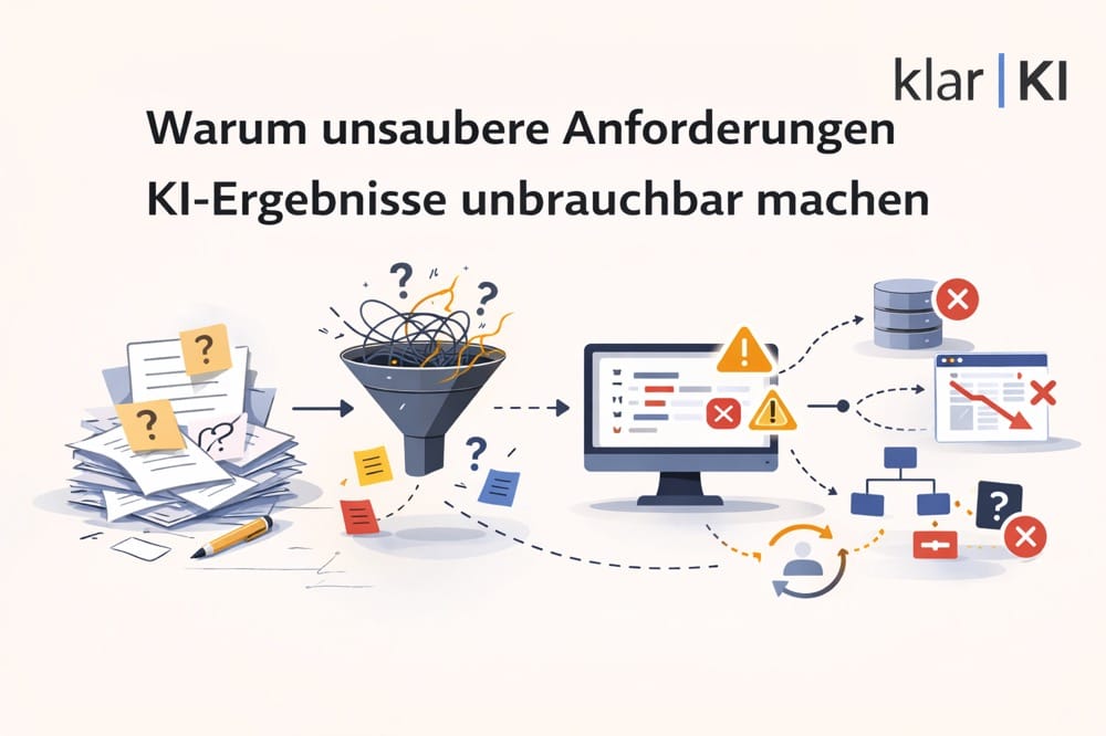 Warum unsaubere Anforderungen KI-Ergebnisse unbrauchbar machen