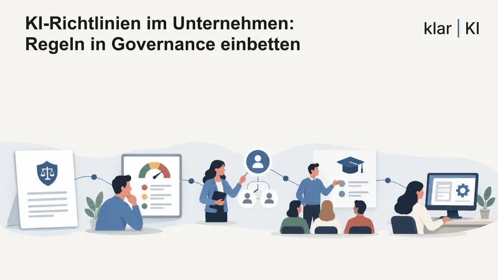 KI-Richtlinien im Unternehmen: Regeln in Governance einbetten